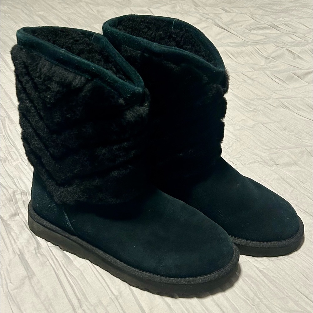 UGG Tania Limited Edition Boots, Black, Size 8